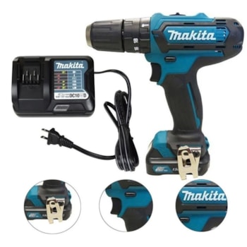 PARAFUSADEIRA FURADEIRA DE IMPACTO A BATERIA - HP333DWYX3 MAKITA