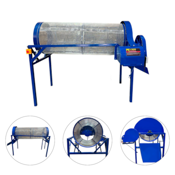 PENEIRA GIRATÓRIA ELÉTRICA COM PENEIRADOR 1,65M X 0,6M MONOFÁSICA PE1500 - HBR FLEX PENEIRA GIRATÓRIA ELÉTRICA COM PENEIRADOR 1,65M X 0,6M MONOFÁSICA PE1500 - HBR FLEX