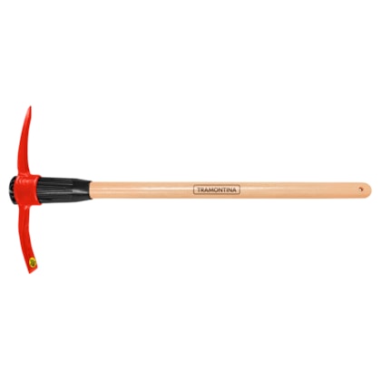 PICARETA METALICA ESTREITA, TAMANHO 4, CABO DE MADEIRA DE 90 CM - TRAMONTINA PICARETA METALICA ESTREITA, TAMANHO 4, CABO DE MADEIRA DE 90 CM - TRAMONTINA