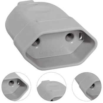 PINO FÊMEA 2P 10A CZ - 448664 ILUMI PINO FÊMEA 2P 10A CZ - 448664 ILUMI