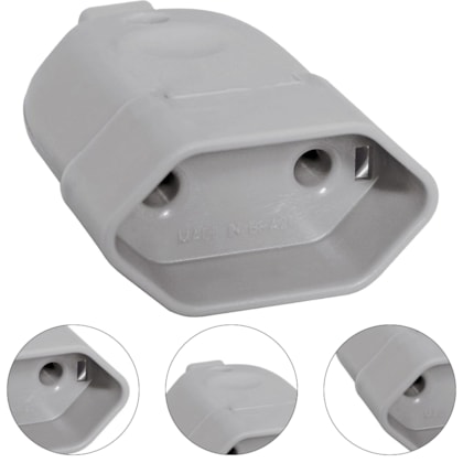 PINO FÊMEA 2P 10A CZ - 448664 ILUMI PINO FÊMEA 2P 10A CZ - 448664 ILUMI