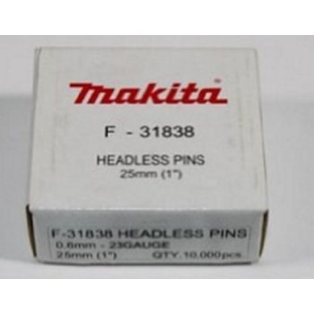 PINOS PARA PINADOR 25MM (1POL) DIAM 0.6MM - MAKITA F-31838