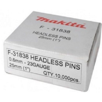 PINOS PARA PINADOR 25MM (1POL) DIAM 0.6MM - MAKITA F-31838