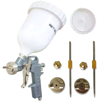 PISTOLA DE PINTURA COM TANQUE ALTO 600ML - 5731455 STEELS PISTOLA DE PINTURA COM TANQUE ALTO 600ML - 5731455 STEELS