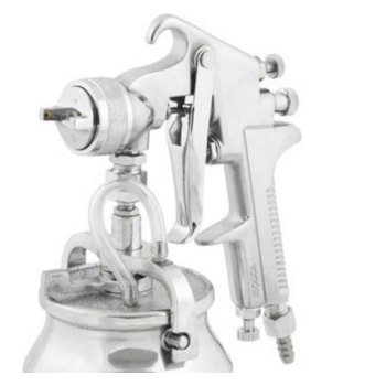 Pistola para pintura com caneca em alumínio tipo sucção PSV 100 VONDER Pistola para pintura com caneca em alumínio tipo sucção PSV 100 VONDER