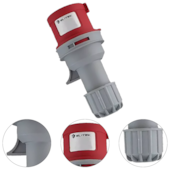 PLUG INDUSTRIAL 3P (2P+T) 9H 380V IP44 VERMELHO EPI322P380 - 1437 ELITEK PLUG INDUSTRIAL 3P (2P+T) 9H 380V IP44 VERMELHO EPI322P380 - 1437 ELITEK