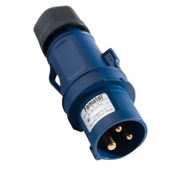 PLUG INDUSTRIAL SPEED PRO IP44 16A 3P (2P+T) 6H 220V AZUL - 13200 FAMATEL PLUG INDUSTRIAL SPEED PRO IP44 16A 3P (2P+T) 6H 220V AZUL - 13200 FAMATEL