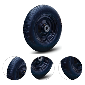 PNEU RODA COMPLETO PNEUMATICA 325-8 COM ROLAMENTO E ROLETE 1" ARO 14  (6591) CAPACIDADE 100KG - COLSON