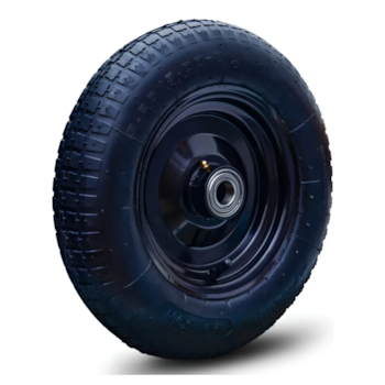 PNEU RODA COMPLETO PNEUMATICA 325-8 COM ROLAMENTO E ROLETE 1" ARO 14  (6591) CAPACIDADE 100KG - COLSON