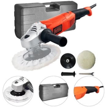 POLITRIZ 7" COM MALETA 1300W WP1500K - BLACK + DECKER POLITRIZ 7" COM MALETA 1300W WP1500K - BLACK + DECKER