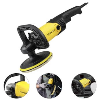 POLITRIZ ANGULAR 7" 1300 WATTS COM VELOCIDADE VARIÁVEL E MALETA - SP137K STANLEY POLITRIZ ANGULAR 7" 1300 WATTS COM VELOCIDADE VARIÁVEL E MALETA - SP137K STANLEY