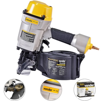 PREGADOR PNEUMÁTICO CAPACIDADE DE 45 A 70 MM - PP700 VONDER PREGADOR PNEUMÁTICO CAPACIDADE DE 45 A 70 MM - PP700 VONDER