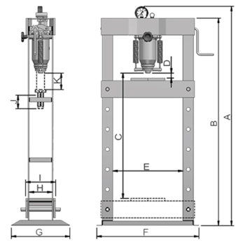 PRENSA HIDRÁULICA 15TON - P15000 BOVENAU