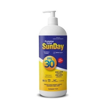 PROTETOR SOLAR FPS 30 1 LITROS SUNDAY - 0061994  NUTRIEX PROTETOR SOLAR FPS 30 1 LITROS SUNDAY - 0061994  NUTRIEX