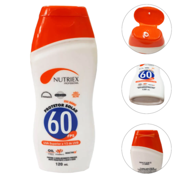 PROTETOR SOLAR FPS 60 1/3 UVA 120ML - 0060962 NUTRIEX PROTETOR SOLAR FPS 60 1/3 UVA 120ML - 0060962 NUTRIEX