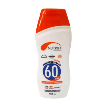 PROTETOR SOLAR FPS 60 1/3 UVA 120ML - 0060962 NUTRIEX PROTETOR SOLAR FPS 60 1/3 UVA 120ML - 0060962 NUTRIEX