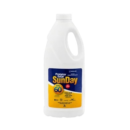 PROTETOR SOLAR FPS 60 1/3 UVA 2L SUNDAY - NUTRIEX PROTETOR SOLAR FPS 60 1/3 UVA 2L SUNDAY - NUTRIEX