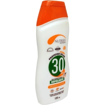 PROTETOR SOLAR REPELENTE FPS 30 PROFISSIONAL 120ML - 999436 NUTRIEX PROTETOR SOLAR REPELENTE FPS 30 PROFISSIONAL 120ML - 999436 NUTRIEX