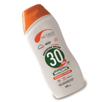 PROTETOR SOLAR REPELENTE FPS 30 PROFISSIONAL 120ML - 999436 NUTRIEX PROTETOR SOLAR REPELENTE FPS 30 PROFISSIONAL 120ML - 999436 NUTRIEX