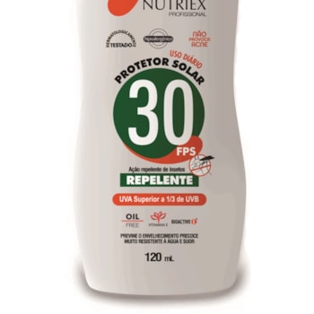 PROTETOR SOLAR REPELENTE FPS 30 PROFISSIONAL 120ML - 999436 NUTRIEX PROTETOR SOLAR REPELENTE FPS 30 PROFISSIONAL 120ML - 999436 NUTRIEX