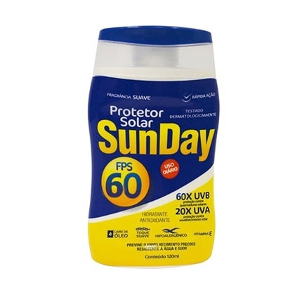 PROTETOR SOLAR SUNDAY FPS 60 1/3 UVA 120ML - NUTRIEX.