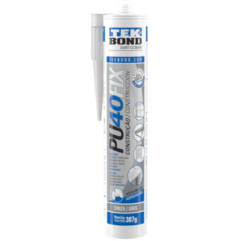 PU40FIX CINZA CARTUCHO 387G/280ML - 21081038700 TEKBOND PU40FIX CINZA CARTUCHO 387G/280ML - 21081038700 TEKBOND