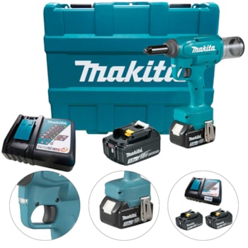 REBITADOR A BATERIA 18V 2.4 A 4.8MM - DRV150RFE MAKITA REBITADOR A BATERIA 18V 2.4 A 4.8MM - DRV150RFE MAKITA