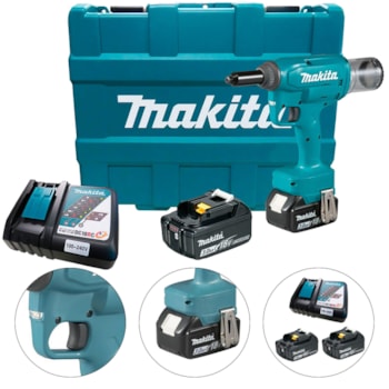 REBITADOR A BATERIA 18V 4.8 A 6.4MM - DRV250RFE MAKITA REBITADOR A BATERIA 18V 4.8 A 6.4MM - DRV250RFE MAKITA