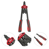 REBITADOR MANUAL TIPO ALAVANCA 350MM COM PONTAS PARA REBITE DE 3,2MM A 4,8MM - CORTAG