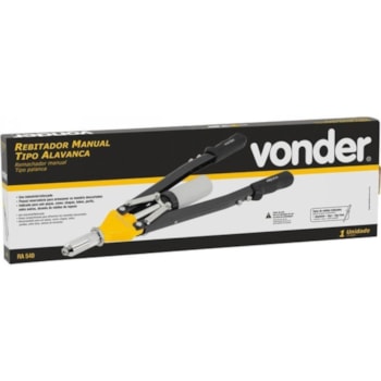 REBITADOR MANUAL TIPO ALAVANCA 5P 1/4" RA 540 - 3581540000 VONDER REBITADOR MANUAL TIPO ALAVANCA 5P 1/4" RA 540 - 3581540000 VONDER