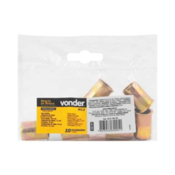 REBITE DE ROSCA CABEÇA PEQUENA M12 X 24,00MM C/10 - 3581100120 VONDER REBITE DE ROSCA CABEÇA PEQUENA M12 X 24,00MM C/10 - 3581100120 VONDER