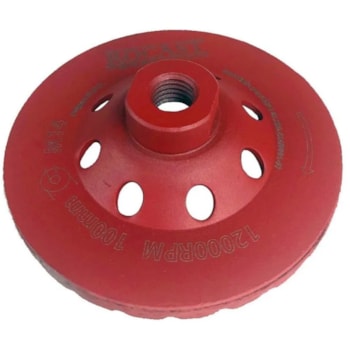 REBOLO DIAMANTADO TIPO PRATO 100MM ROSCA M14 254,0003 ROCAST REBOLO DIAMANTADO TIPO PRATO 100MM ROSCA M14 254,0003 ROCAST