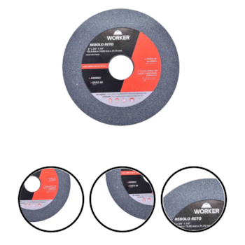 REBOLO USO GERAL 6" X 3/4"X1.1/4" GROSSO - 202665 WORKER REBOLO USO GERAL 6" X 3/4"X1.1/4" GROSSO - 202665 WORKER