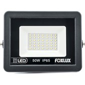REFLETOR LED 50W 6500K PRETO BIVOLT FX - LED38.22 FOXLUX