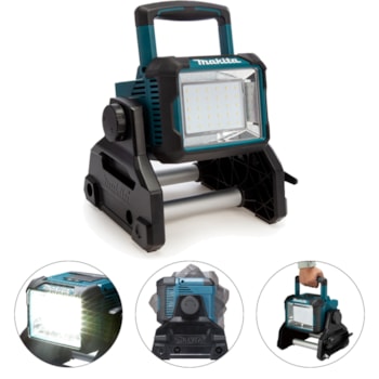REFLETOR PARA AREA DE TRABALHO A BATERIA 18V - DML811 MAKITA REFLETOR PARA AREA DE TRABALHO A BATERIA 18V - DML811 MAKITA
