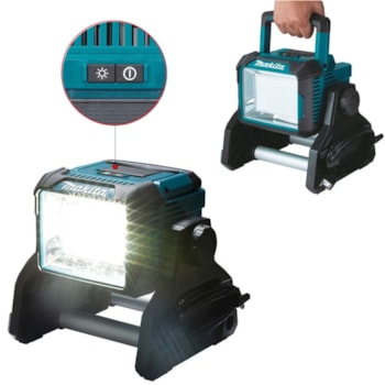 REFLETOR PARA AREA DE TRABALHO A BATERIA 18V - DML811 MAKITA REFLETOR PARA AREA DE TRABALHO A BATERIA 18V - DML811 MAKITA