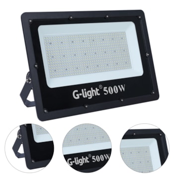 REFLETOR SLIM LED 500W 6500K 57500 LUMENS AUTOVOLT - 200.58.0219-0 G-LIGHT REFLETOR SLIM LED 500W 6500K 57500 LUMENS AUTOVOLT - 200.58.0219-0 G-LIGHT