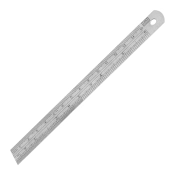 RÉGUA ESCALA DE AÇO INOX 15CM - 112,0001 ZAAS