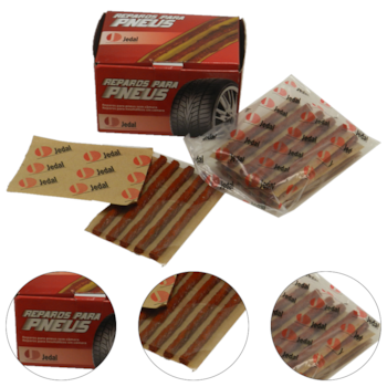 REPARO TIRESEAL-N 6 X 100MM CARTELA COM 5 UNID - 821060 JEDAL REPARO TIRESEAL-N 6 X 100MM CARTELA COM 5 UNID - 821060 JEDAL