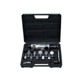 RETIFICA PNEUMATICA 1/4" 24000RPM COM 10 PONTA MONTADAS + ACESSORIOS E MALETA  - 101014 ROTTA