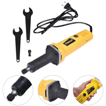 RETIFICADEIRA 500W COM PINCA DE 1/4" 220V - STANLEY RETIFICADEIRA 500W COM PINCA DE 1/4" 220V - STANLEY