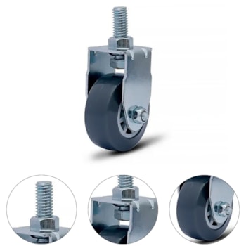 RODÍZIO FIXO 2 C/ ESPIGA E RODA PVC - 43040490330400003126 COLSON RODÍZIO FIXO 2 C/ ESPIGA E RODA PVC - 43040490330400003126 COLSON