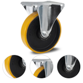 RODIZIO FIXO 5" X 1.1/2" RODA DE FERRO PU FLP514PFE (2320) 300KG - COLSON
