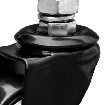 RODIZIO GIRATORIO 2" X 1" BLACK PVC AMARELO GLPB210BPAE (6236) 50KG - COLSON