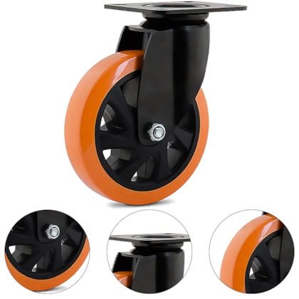RODÍZIO GIRATÓRIO 6" SÉRIE 14 BLACK GLPB 614 PU E - 43141312330500004795 COLSON RODÍZIO GIRATÓRIO 6" SÉRIE 14 BLACK GLPB 614 PU E - 43141312330500004795 COLSON