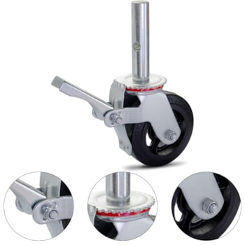 RODÍZIO GIRATÓRIO ANDAIME 140MM COM FREIO GLEF 62 BF R - 43170140250700003797 COLSON RODÍZIO GIRATÓRIO ANDAIME 140MM COM FREIO GLEF 62 BF R - 43170140250700003797 COLSON