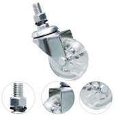 RODÍZIO GIRATÓRIO ESPIGA 2" RODA EM PVC GEL CRISTAL GLE 210 PVC - 43040080332400003908 COLSON RODÍZIO GIRATÓRIO ESPIGA 2" RODA EM PVC GEL CRISTAL GLE 210 PVC - 43040080332400003908 COLSON