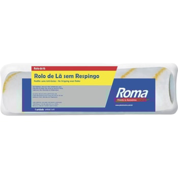 ROLO DE LÃ SEM RESPINGO 15CM 822 - 367842 PINCEIS ROMA ROLO DE LÃ SEM RESPINGO 15CM 822 - 367842 PINCEIS ROMA
