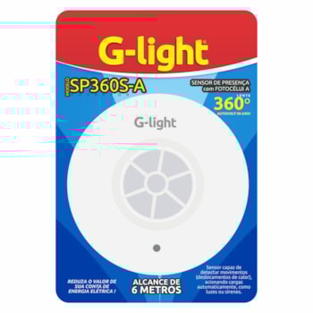 SENSOR DE PRESENÇA 360º REDONDO BRANCO DE SOBREPOR 6M AUTOVOLT - 155.01.0008-0 G-LIGHT SENSOR DE PRESENÇA 360º REDONDO BRANCO DE SOBREPOR 6M AUTOVOLT - 155.01.0008-0 G-LIGHT
