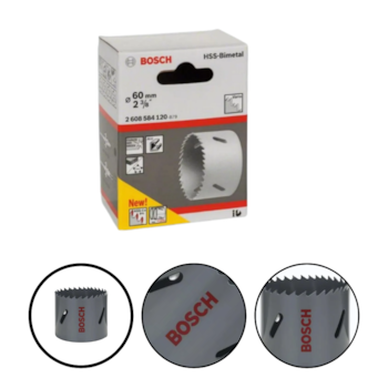 SERRA COPO BIMETALICA HSS C/ ADIÇÃO DE COBALTO E STD 56MM - 2608584848 BOSCH SERRA COPO BIMETALICA HSS C/ ADIÇÃO DE COBALTO E STD 56MM - 2608584848 BOSCH